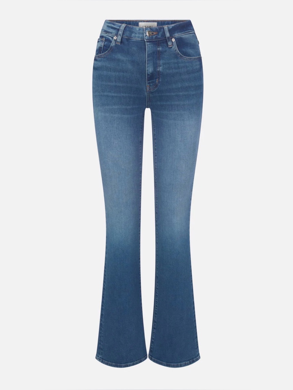 FRAME Le High Flare Jeans Medium Wash High Rise Flare Size 31